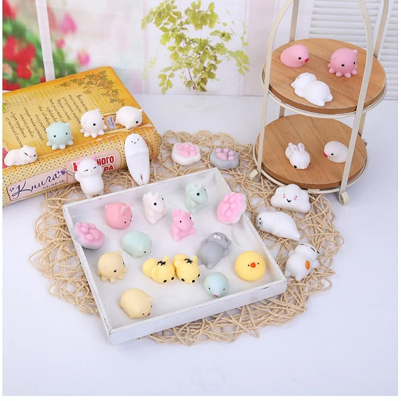 Мягкое мини милое животное антистресс мягкий мячик сжимает Mochi поднимающийся