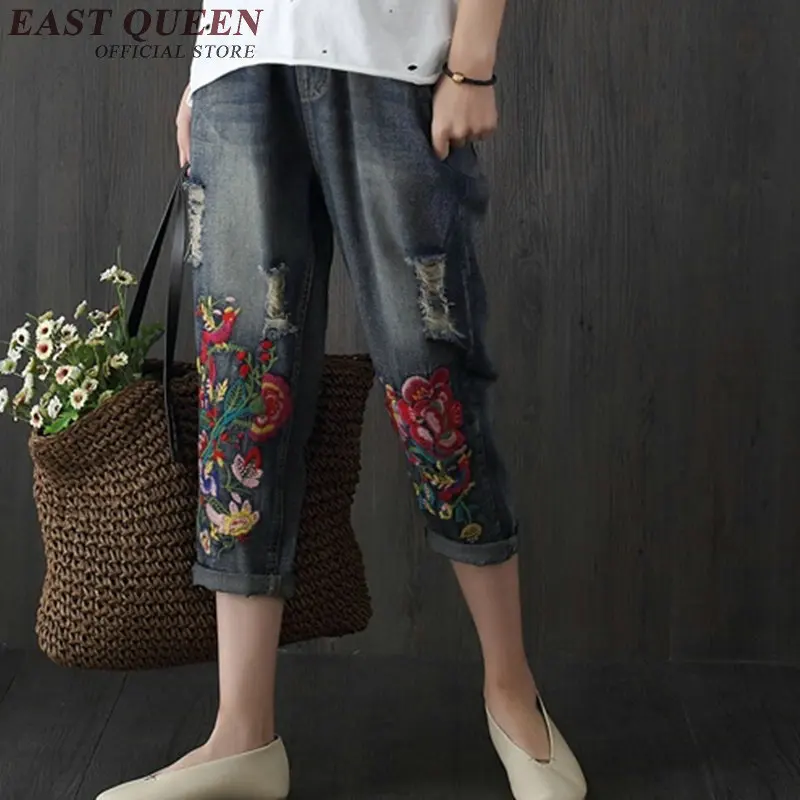 Женские джинсы с вышивкой модные AA2667 Y|embroidery jeans women|embroidery jeansjeans with |