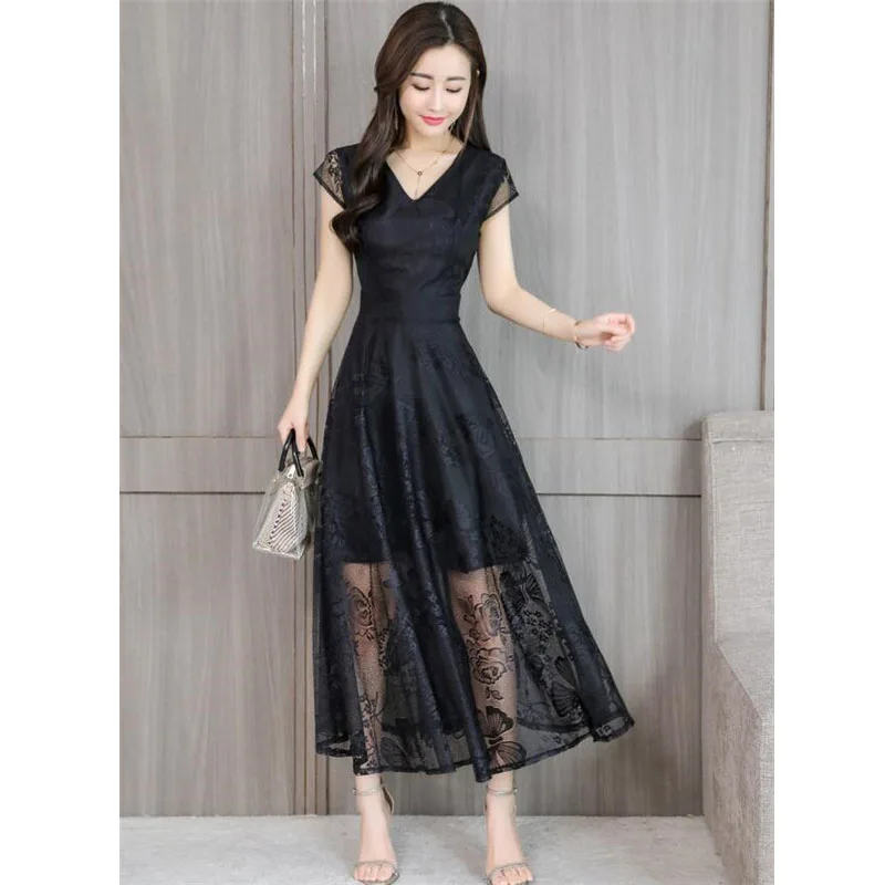 Женское платье с V-образным вырезом повседневное облегающее в Корейском стиле