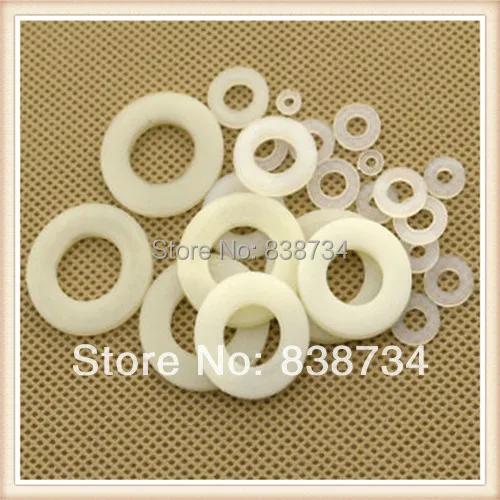 1000 шт 2 мм * 5 1 М2 Белая нейлоновая плоская шайба|flat washer|nylon flat washerwasher |