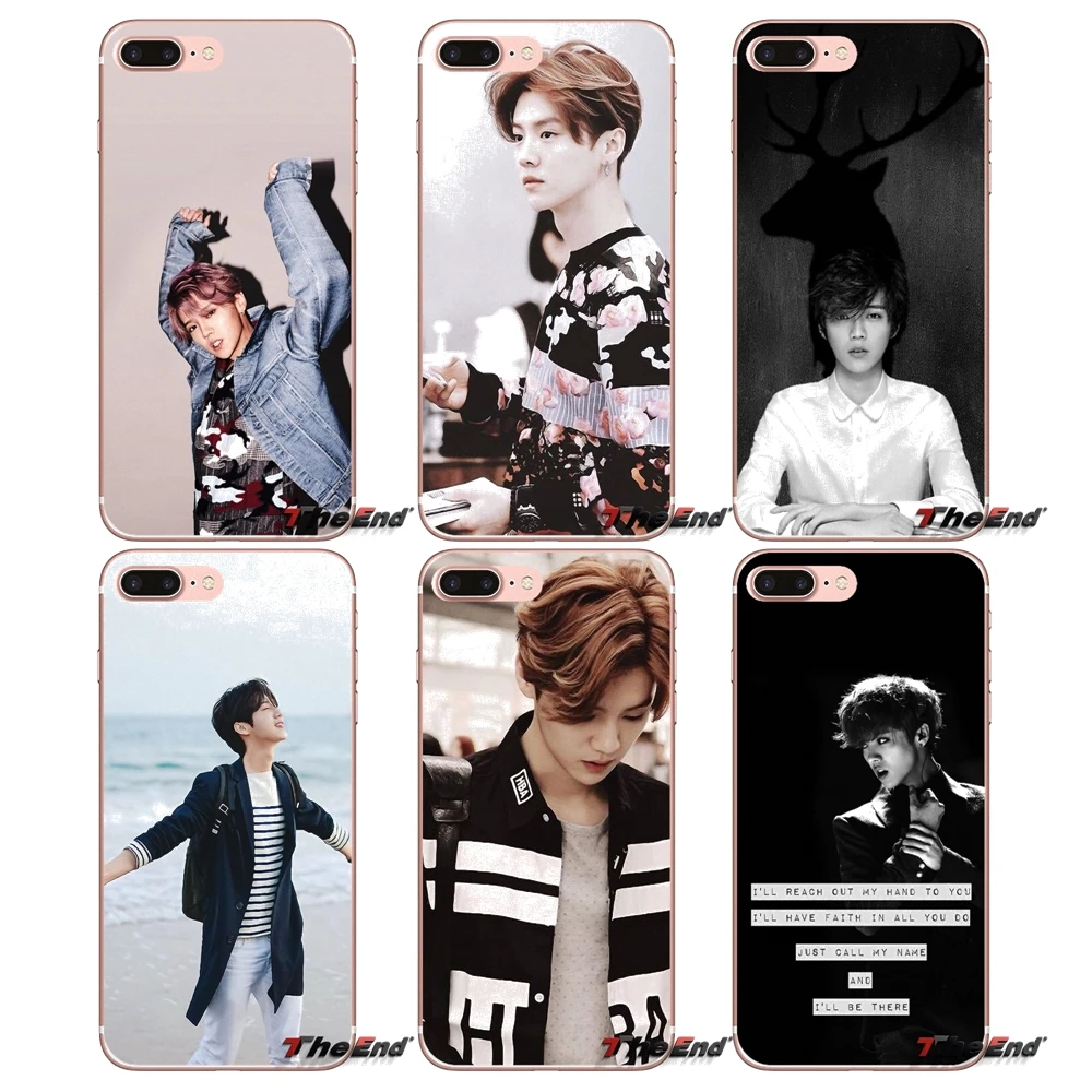 Прозрачный ТПУ чехол для iPhone X 4 4S 5 5S 5C SE 6 6S 7 8 Plus Samsung Galaxy J1 J3 J5 J7 A3 A5 2016 2017 Korea Team KPOP exo