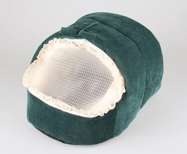 Новинка 2017 Лежанка для собак и кошек на осень зиму собачий милый домик с бантом