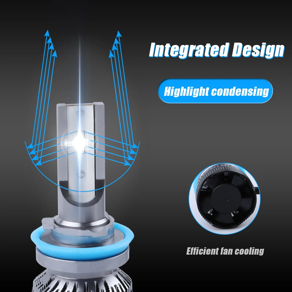 H7 H11 led H1 H3 9005 9012 автомобильные лампы головной светильник 50 Вт 4500LM источник HB3 Авто