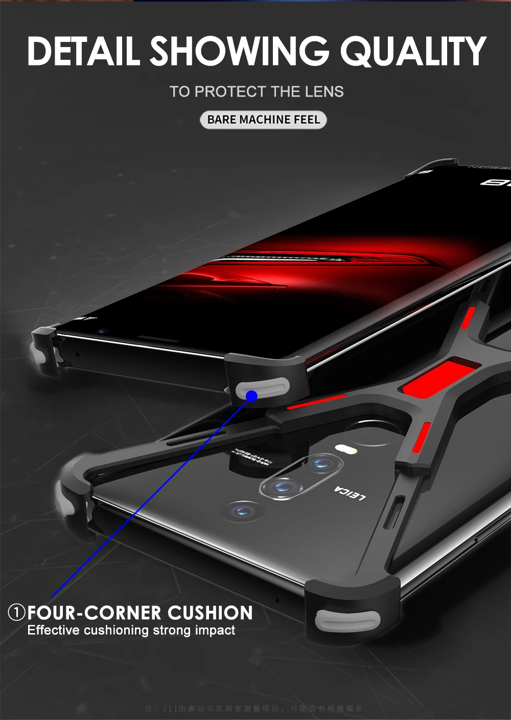Чехол для HUAWEI mate RS Porsche version, роскошный 3D Жесткий Алюминиевый металлический каркас с кольцом-держателем, защитный задний бампер
