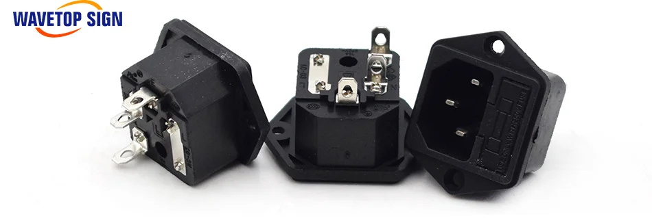 4 шт./лот AC-03 3pin в одном AC мощность разъем характер 10A/250 В в мужской разъем