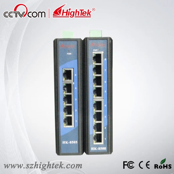 Industrial ethernet switch 5 Порты широкий диапазон рабочих температур din-рейку сети Ethernet