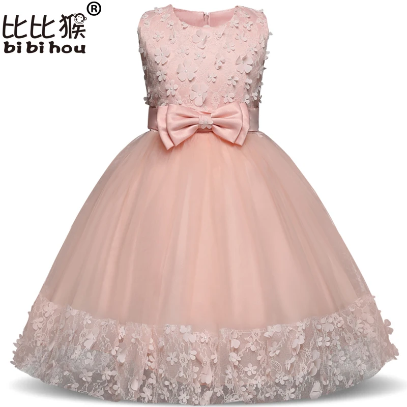 Flower Girl Dresses Children Clothes Shining Floral Party Dress for Girls Kids Wedding Tutu Princess carnival costume BABY | Детская
