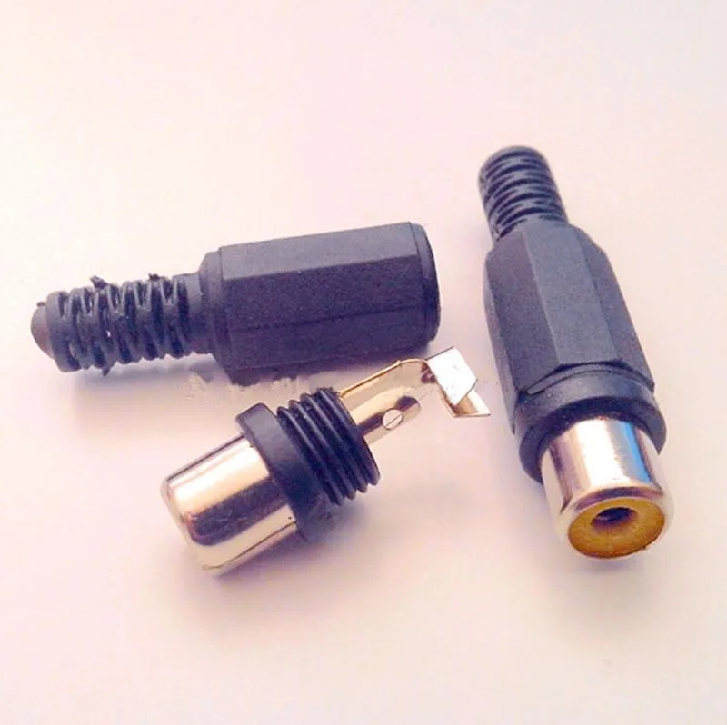 100 шт. разъём RCA для аудио кабеля | Обустройство дома