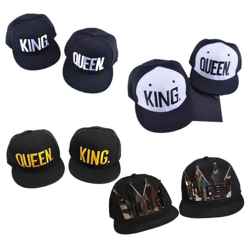 Бейсболка с вышивкой король и королева для влюбленных хлопковая кепка в стиле