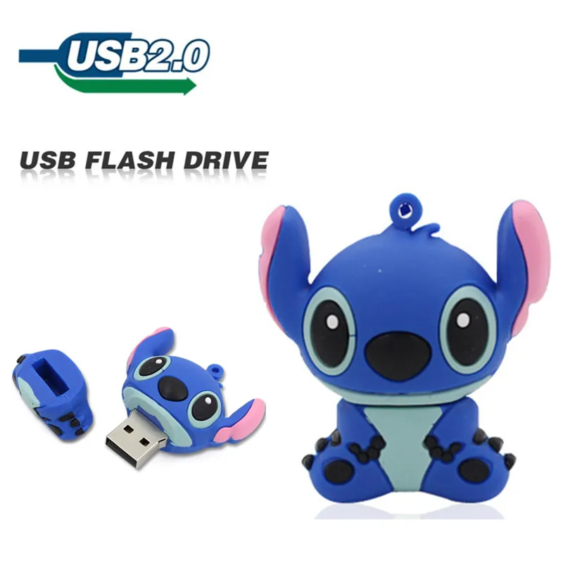 Новая мода USB Flash Drive 64 ГБ 32 16 8 4 2 мультфильм стежка ручка диск флэш карты Memory stick