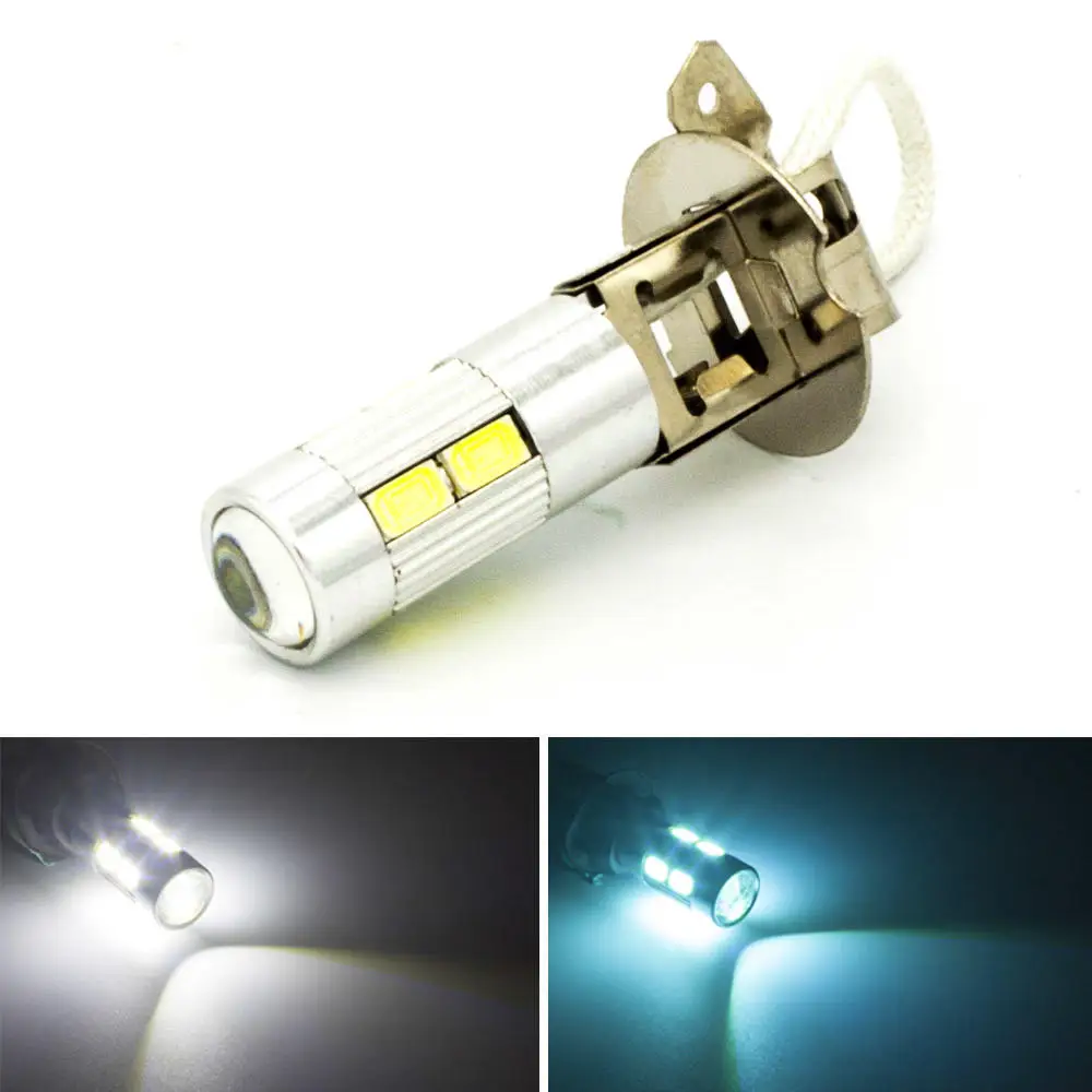 H3 PK22S 10 5730 SMD Auto Car LED Bulbs with Top Lens White Lights Fog Light bulb Lamp DC 12V | Автомобили и мотоциклы