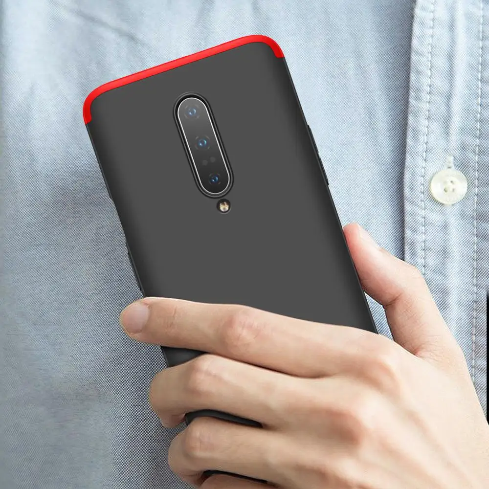 Чехол для Oneplus 7 Pro чехол 360 полная защита ударопрочный 3 в 1 Жесткий ПК матовый 6T 6 5T 5