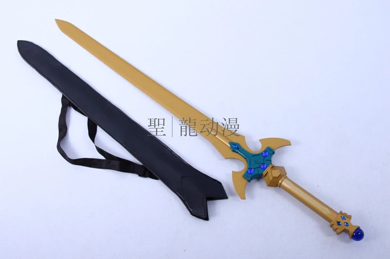 Меч S0496 SAO ART ONLINE II KIRIGAYA KAZUTO KIRITO GOLDEN EXCALIBUR с черным нейлоновым чехлом 42 дюйма|sword art