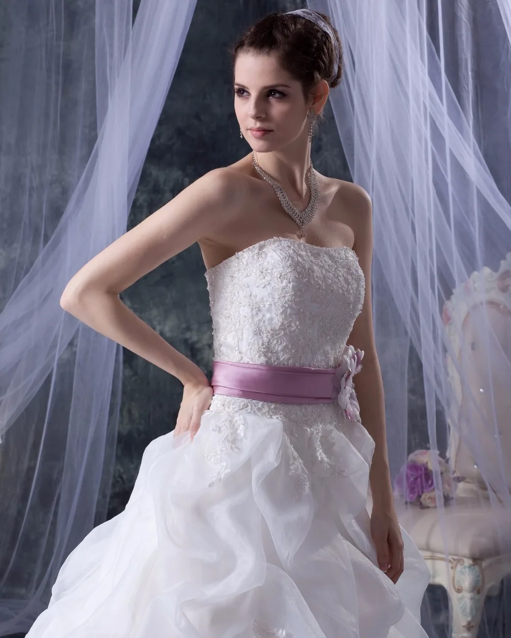 Новый Пользовательский 2017 Амелия Sposa Свадебные Платья Sexy Кружева Без Бретелек