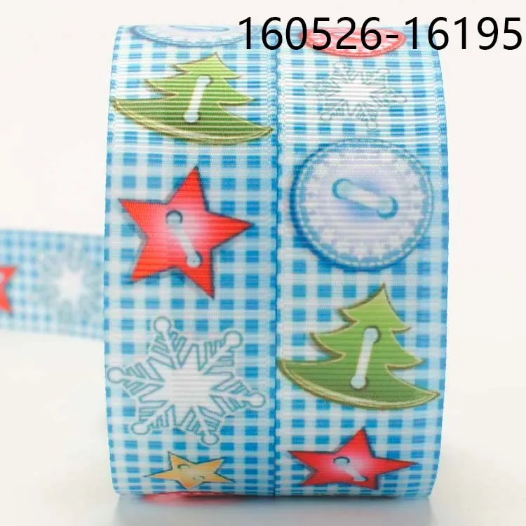 

Новое поступление, 50 ярдов, 7/8 дюйма, 22 мм, Репсовая лента с рисунком в виде рождественской елки и звезд, лента с принтом «сделай сам» для вечерние, бесплатная доставка