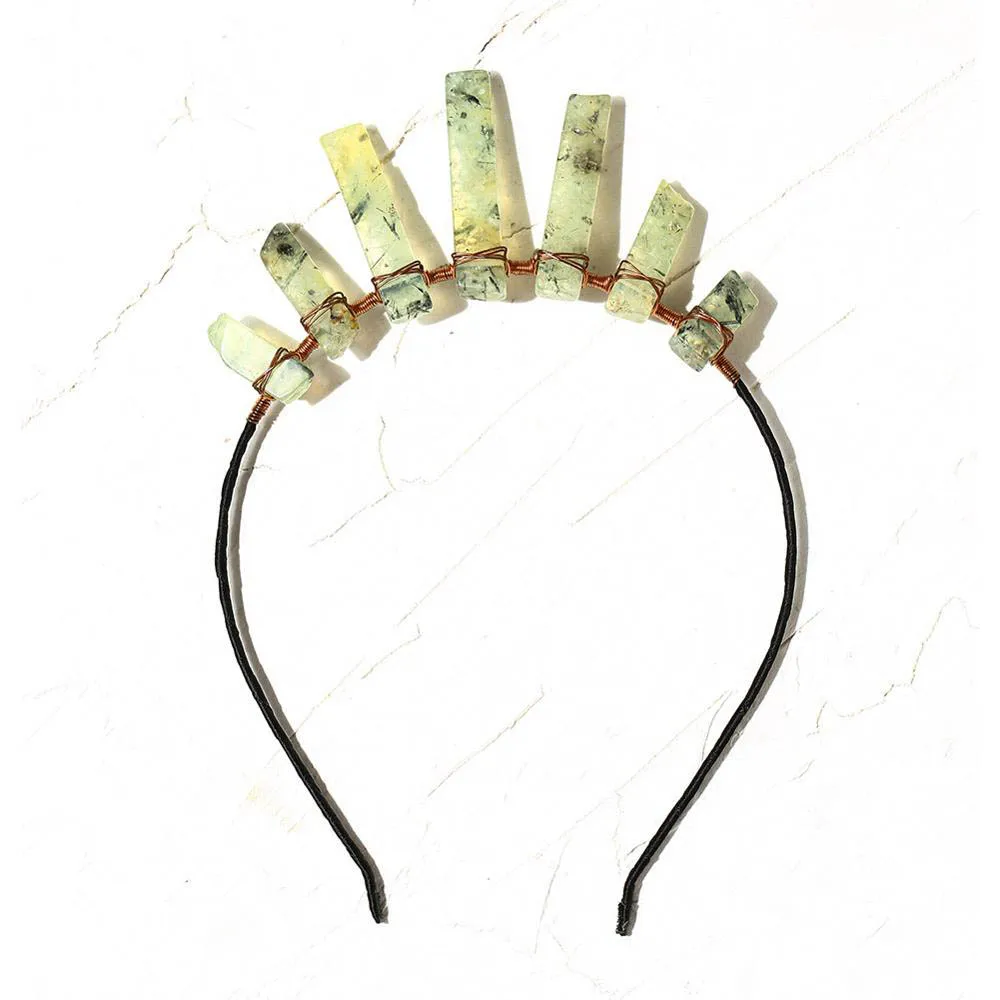 Crystal Hair Jewelry Wedding Hair Accessories Bridal Hair Accessories Wedding Crystal Tiara Hair Combs Raw Quartz Headband - Metal color: 14