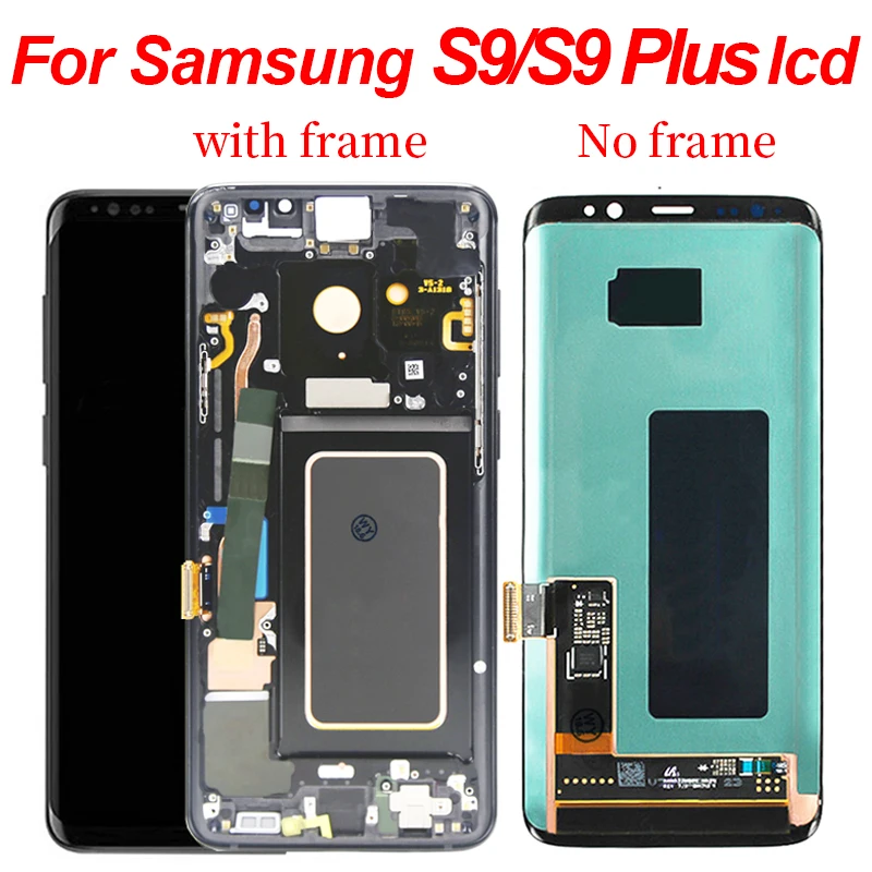 Оригинальный AMOLED дисплей для Samsung Galaxy S9 G960F ЖК Plus G965F сменный дигитайзер