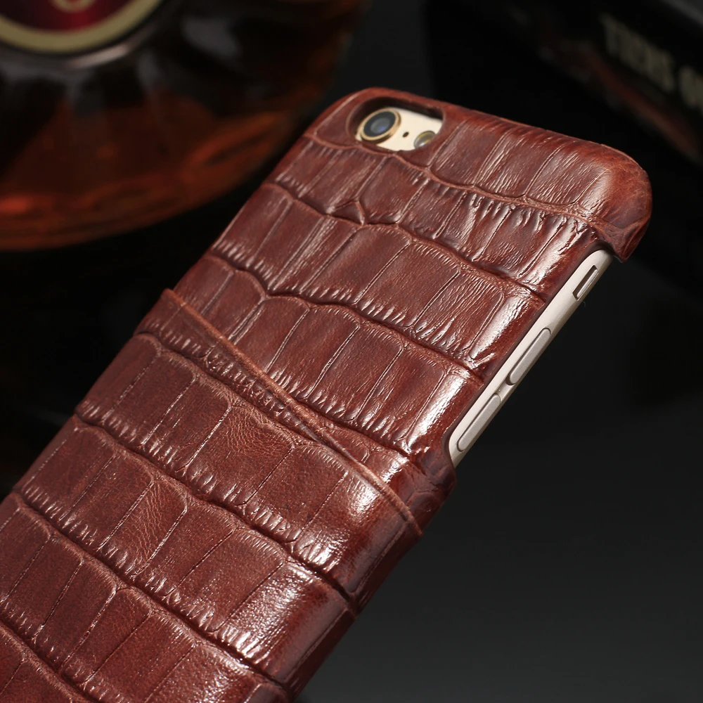 Чехол CYBORIS из натуральной крокодиловой кожи с рисунком для iPhone 6 6S держатель карт