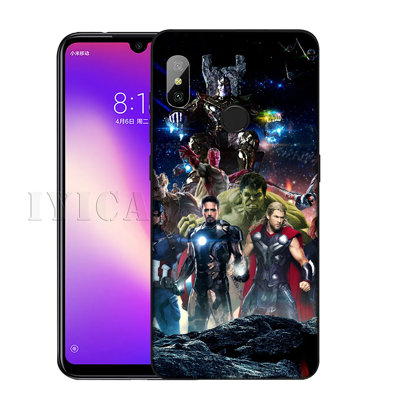 Мягкий силиконовый чехол IYICAO Marvel's The Avengers для Xiaomi Redmi K30 K20 8A 7A 6A 5A S2 GO Note 8 8T 7 5 6 Pro |