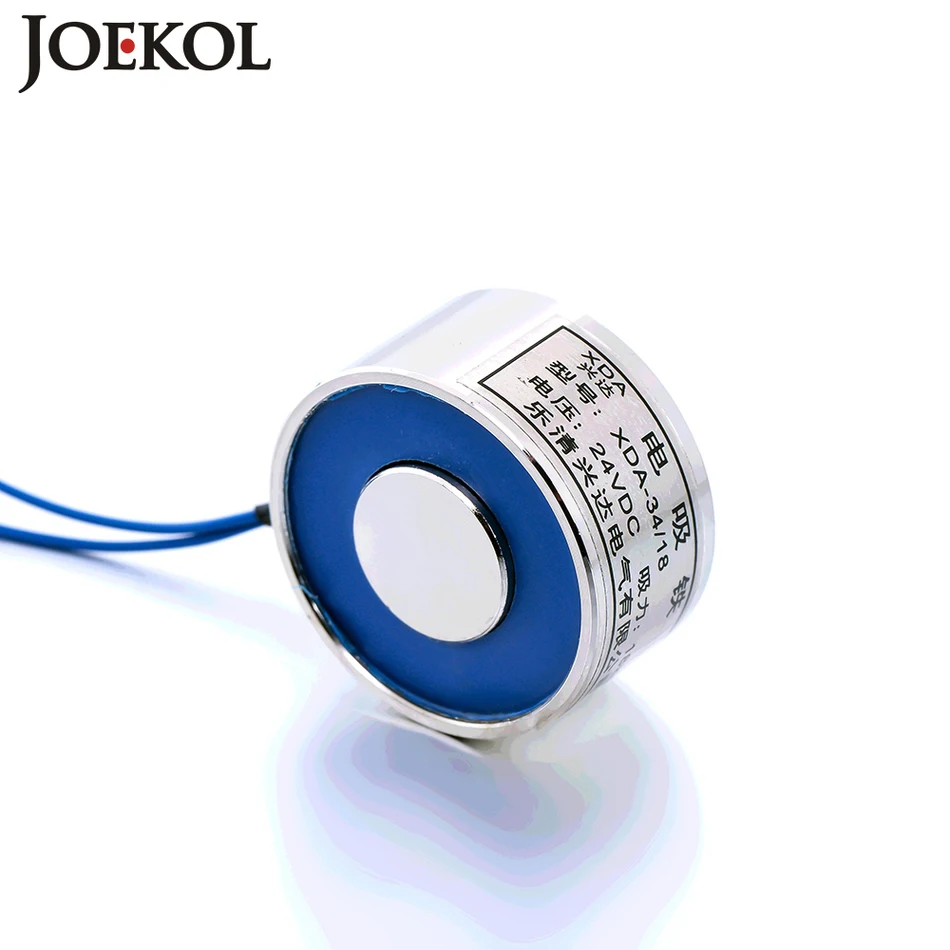 

NEW ARRIVAL JK30/40 DC 6V 12V 24V Electromagnet Lifting 15KG Solenoid Sucker Holding Electric Magnet Non-standard custom