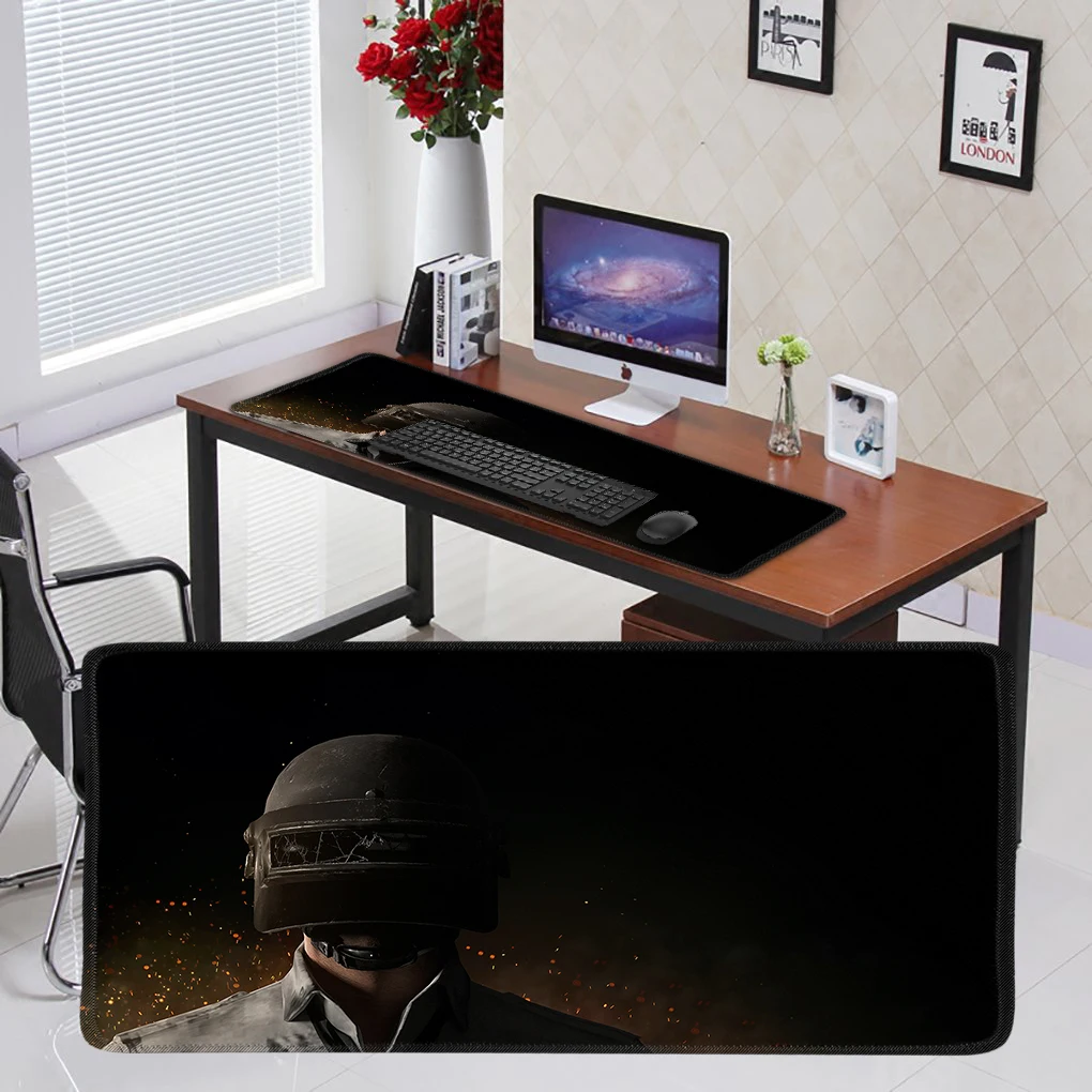 YIMAOC 30*60 cm Large Mouse Pad Gamer Mousepad Rubber Gaming Desk Mat with Locking Edge PUBG | Компьютеры и офис