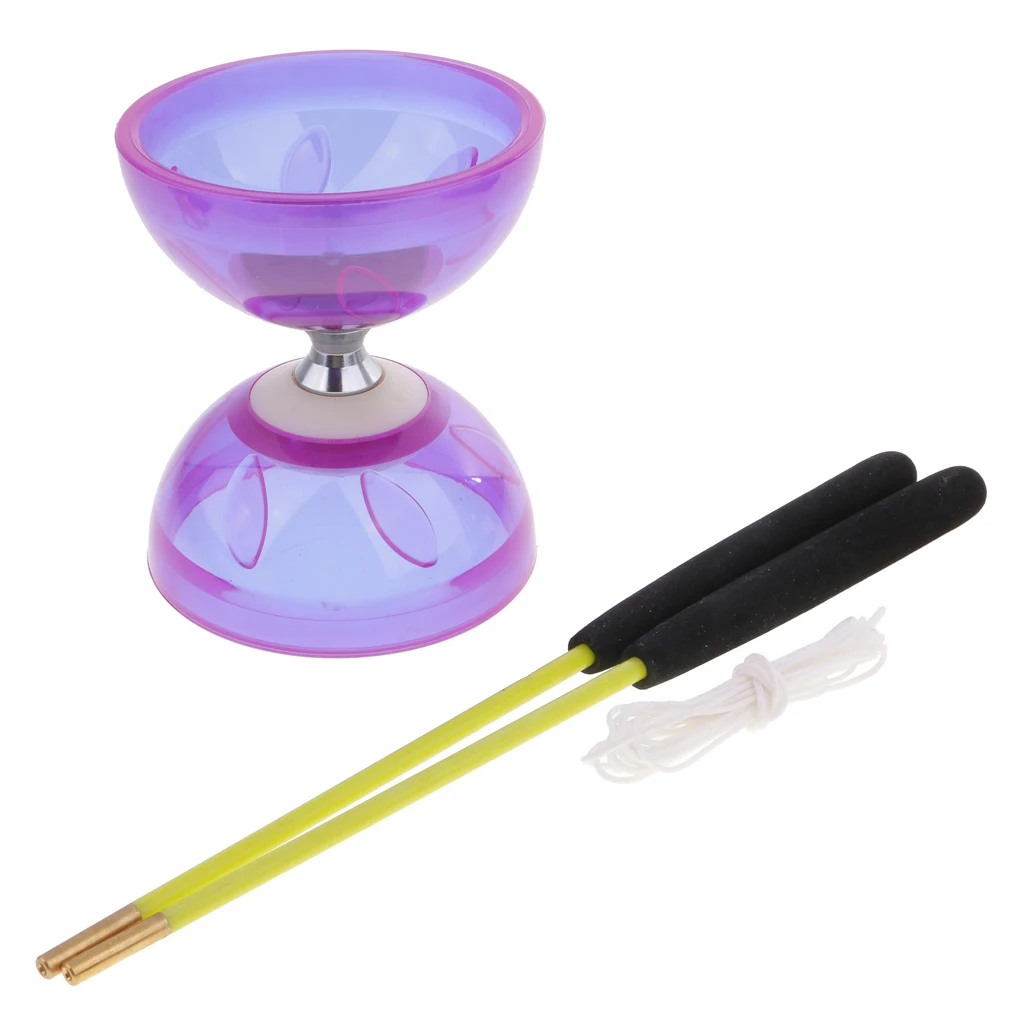 Magiидеально тройной подшипник жонглирование Diabolo игрушки с палочками и веревкой 13