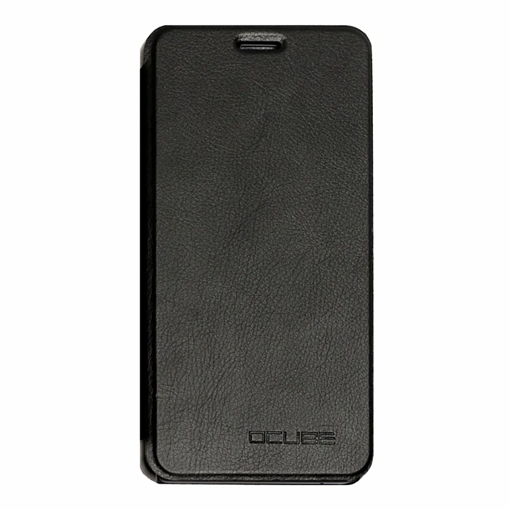 Кожаный чехол-книжка OCUBE Doogee Y6 Max с горизонтальной текстурой и держателем для