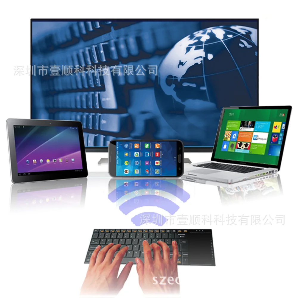 

MAORONG TRADING Wireless Touch Keyboard for Andriod Windows Keyboard and Mouse Function for Mac Tablet Laptop