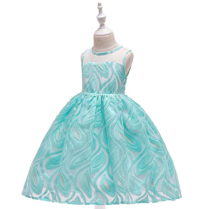 Elegante vestido de princesa para nignas y nignos vestidos de boda para nignas vestido de fiesta para nignas 3 4 5 6 7 8 9 10 de 12 - Цвет: As Picture