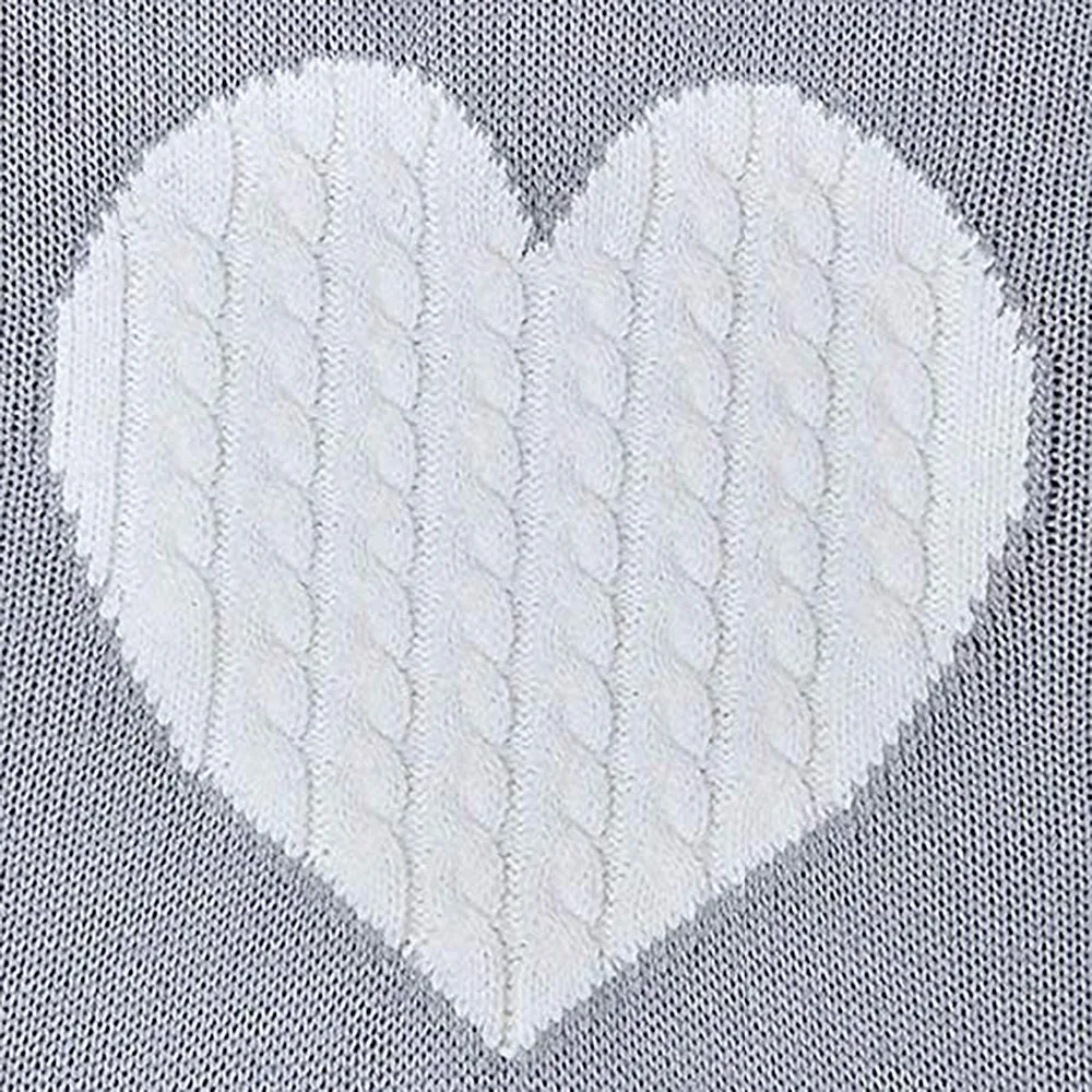 Autumn Women's Sweater Casual Street Clothes Moderate Knitting Pullover Lady Plus Size Hiver Heart Pattern Long Sleeve | Женская