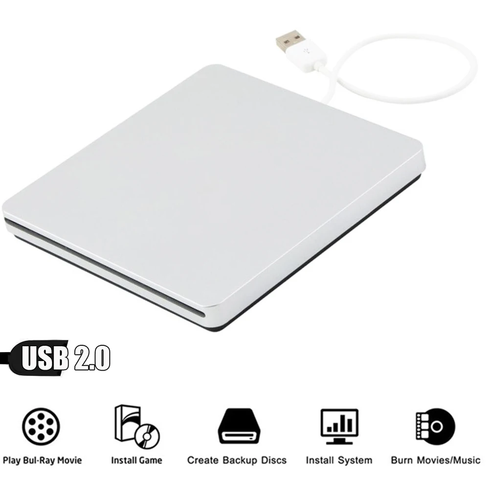 Внешний слот в DVD горелке USB 2 0 RW драйвер Оптический привод горелки для Apple MacBook Air