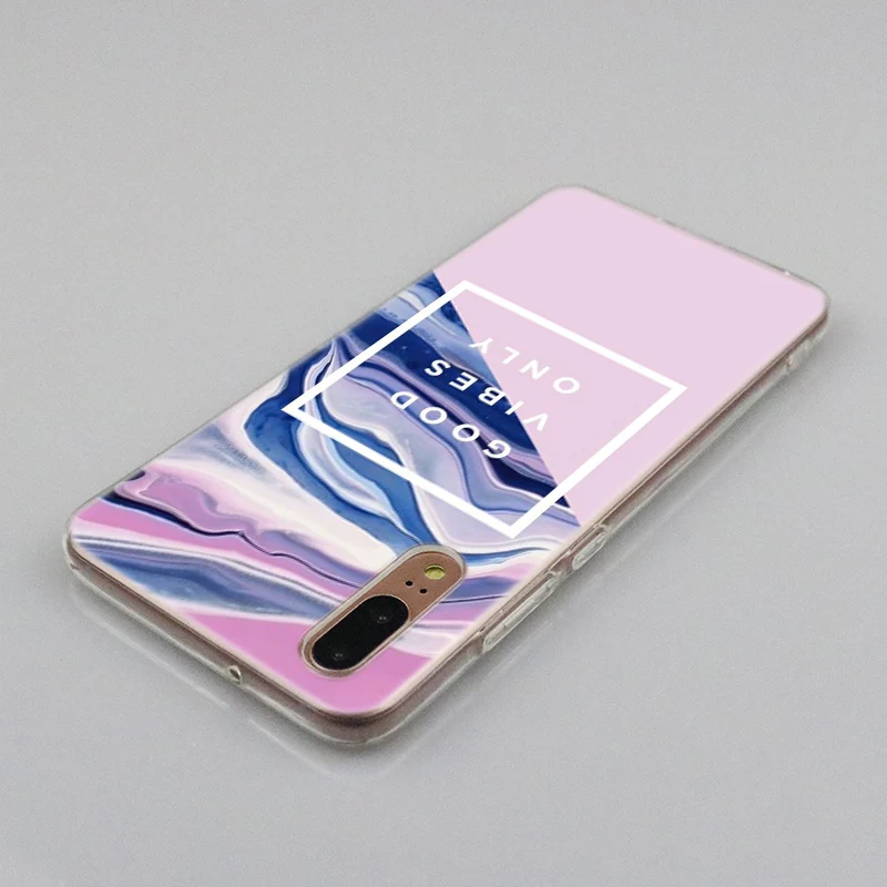 Ярко-розовый Роскошный мягкий силиконовый чехол для Huawei P30 P20 P10 P9 P8 Lite 2017 Pro Mini PSmart