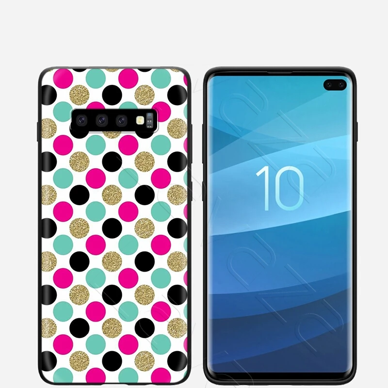 Lavaza Красный Черный Золотой горошек чехол для Samsung Galaxy Note 10 Plus A10 A30 A40 A50 A70 M20 A20 A20S A10S