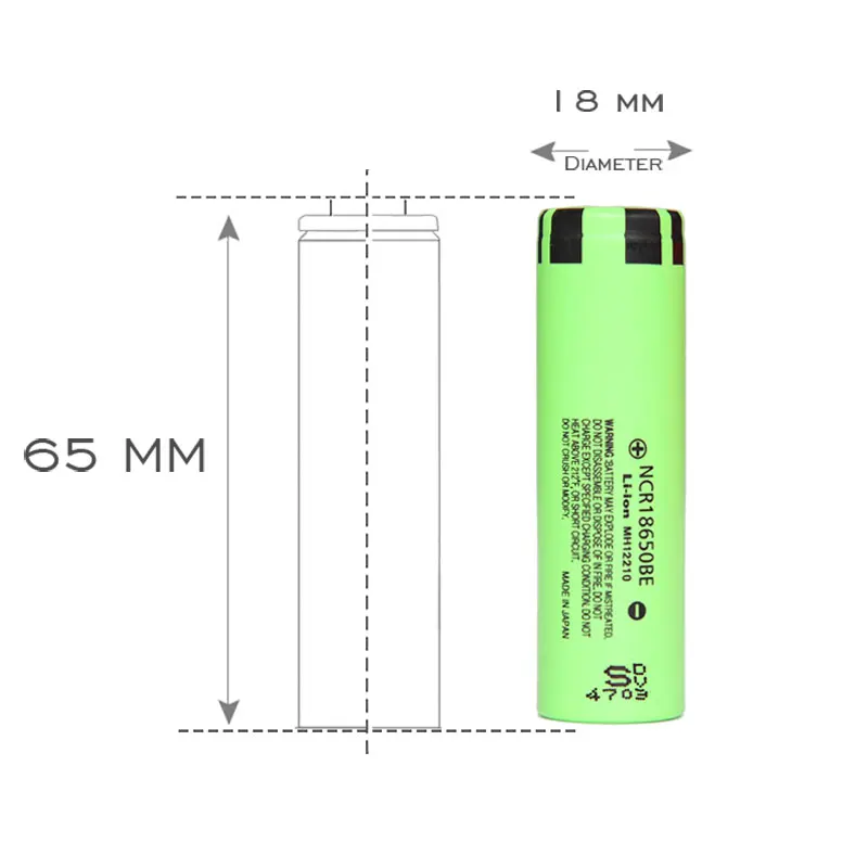4 X батареи 18650 3 7 v Li Ion 3200mah аккумуляторная батарея для Panasonic NCR18650|3.7v li-ion|3.7v li-ion