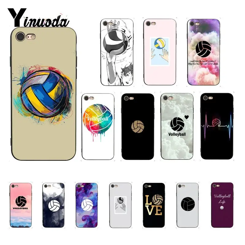 Yinuoda волейбольная окрашенная PhoneCase для iphone SE 2020 8 7 6 6S 6plus X XS MAX 5 5S XR Capa|Бамперы| |