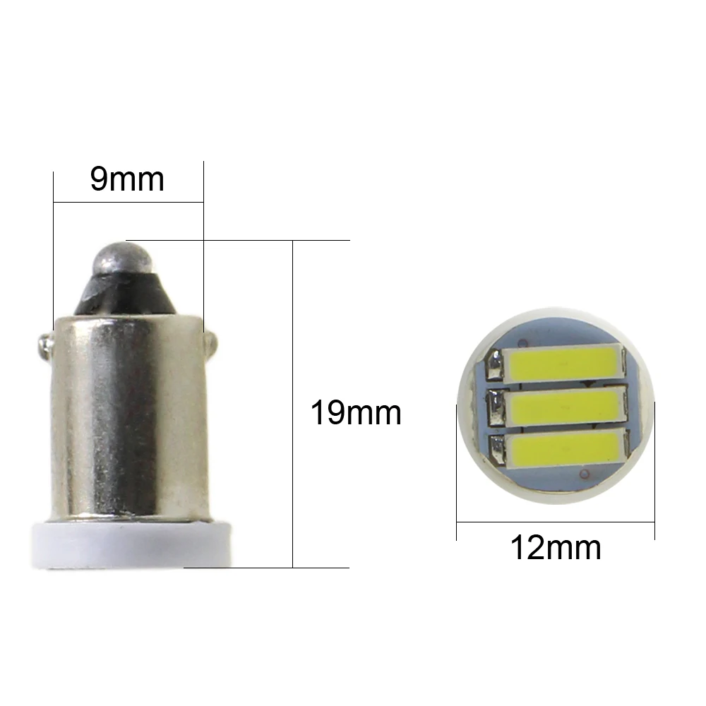 KEIN 10 шт. t4w ba9s Светодиодные лампы 3smd 7020 led авто чтение купол Интерьер автомобиля