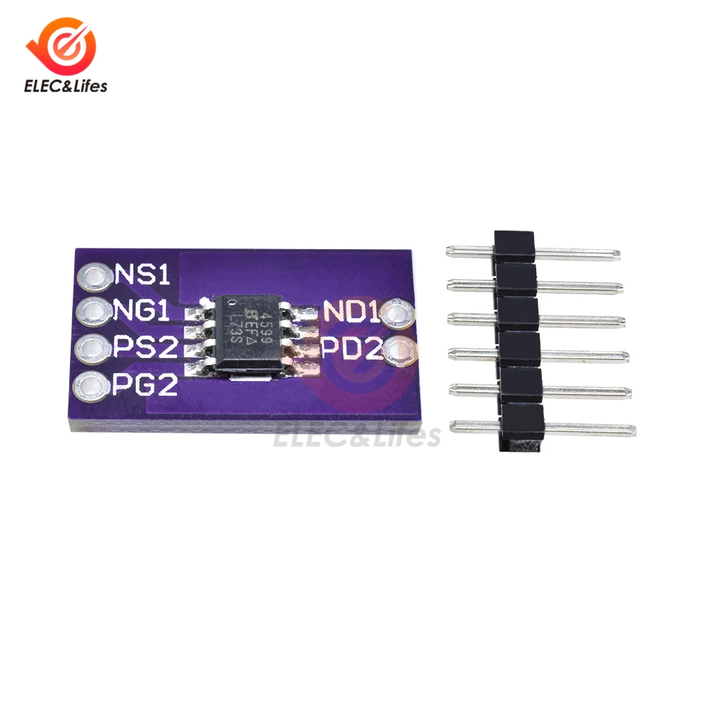 1 шт. N и P двухканальный Si4599 4599 40 В (D S) Модуль платы расширения MOSFET для Arduino|Детали