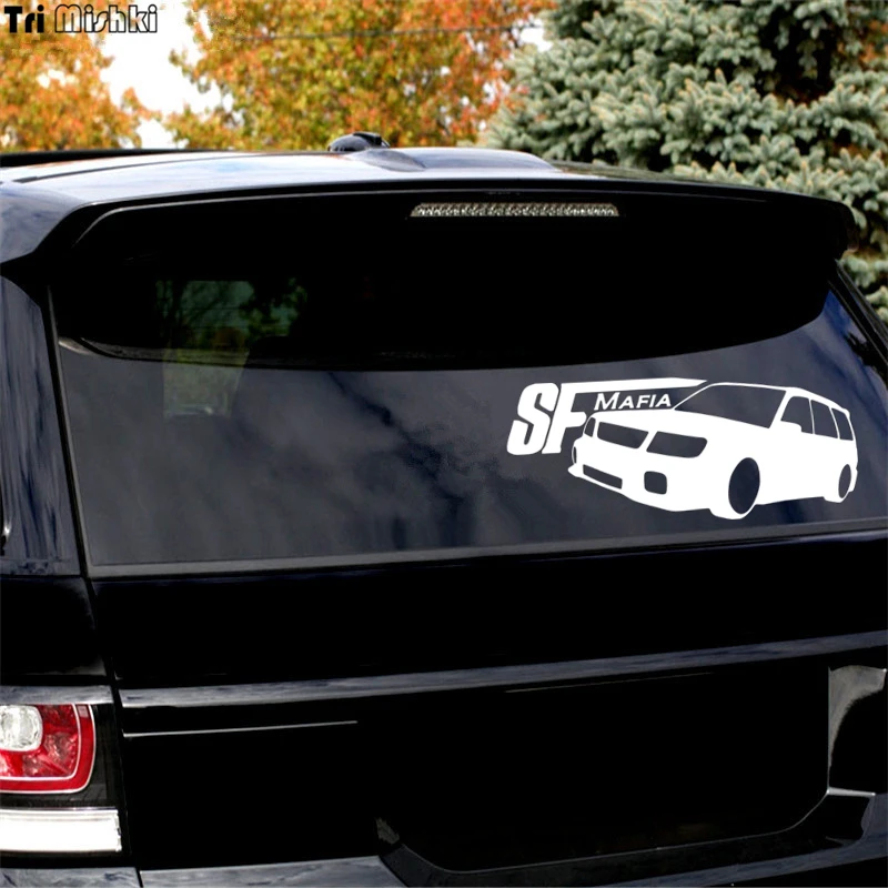 Tri Mishki HZX038 10*24см 1-4 шт наклейки на авто sf mafia for subaru forester наклейки на автомобиль наклейка на авто