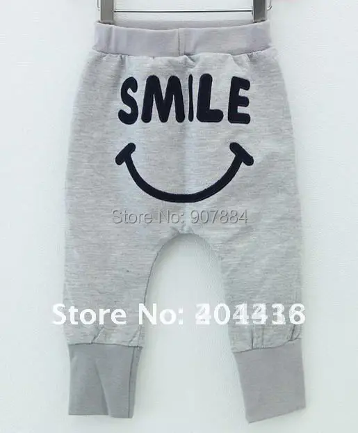 5pcs boys girls smile pants smiling mouse pant children trousers childrens gray black bottoms free shipping | Детская одежда и
