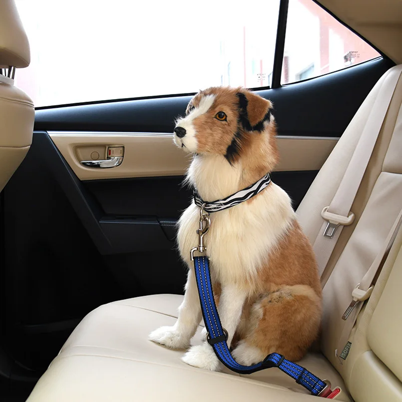 Pet поводки для собак автомобиля ремень безопасности Светоотражающий нейлон