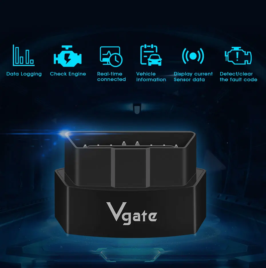 Vgate icar3 elm327 wifi OBD OBD2 сканер диагностики автомобиля OBDII кодовый считыватель для IOS/android elm 327 wi fi сканер automotriz