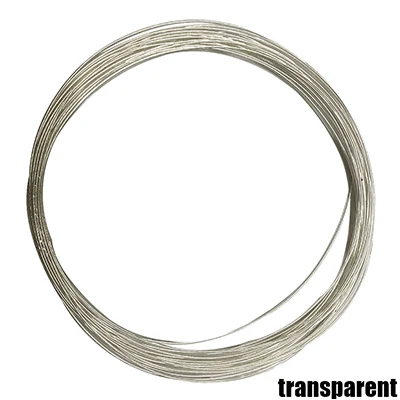 transparent 50 м компенсация провода посеребренный провод 26AWG 0,15 квадратный провод диаметр 1 мм высокая температура провода PTFE Тонкий электронный кабель - Цвет: transparent
