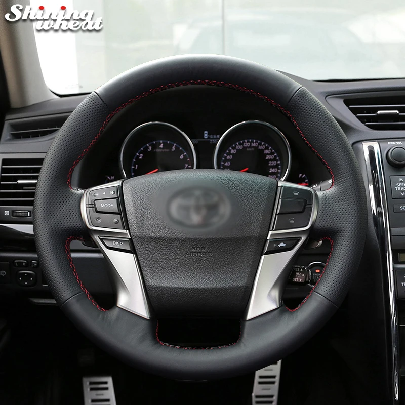 Черный кожаный Фотофон BANNIS для Toyota Reiz Mark X 2009 2015|Чехлы на руль| |