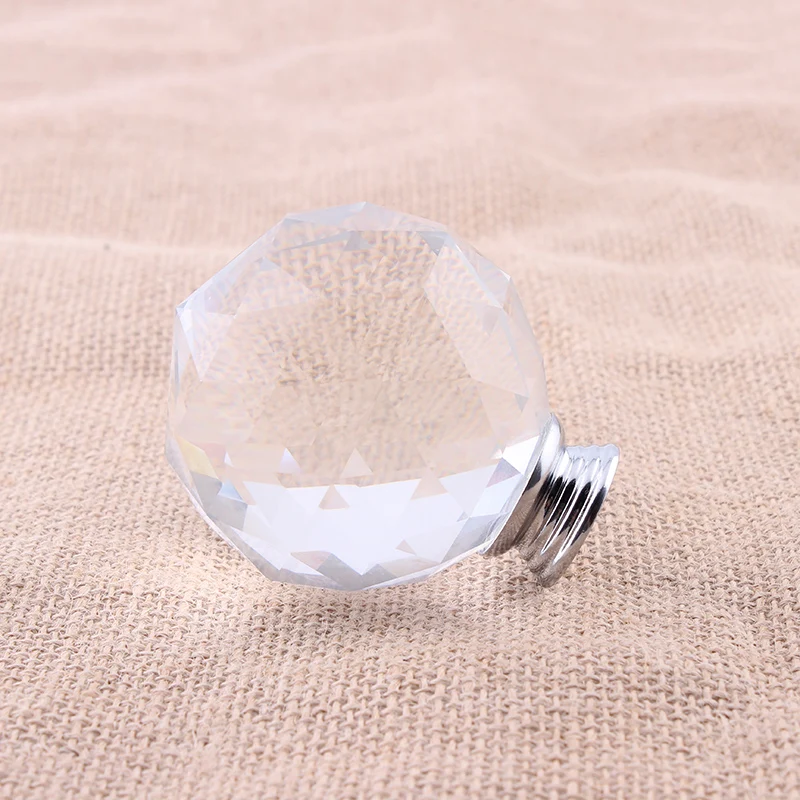 60 мм * 70 двойная открытая дверная ручка для ванной с обеих сторон Хрустальная