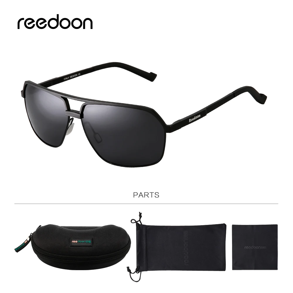 Мужские солнцезащитные очки Reedoon поляризационные HD UV400 в алюминиево магниевой