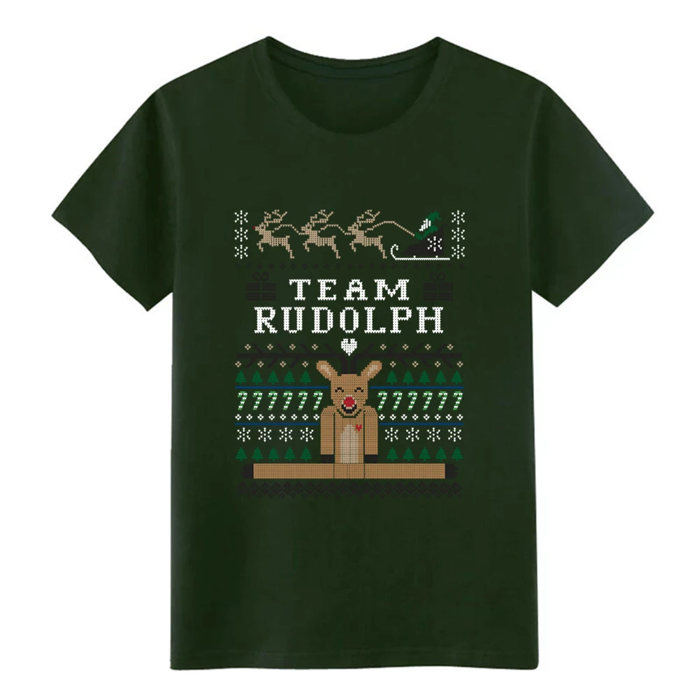 Мужская уродливая Рождественская футболка Rudolph дизайнерский костюм с коротким