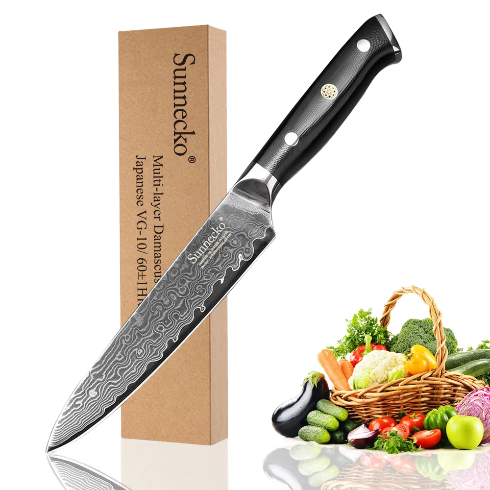 SUNNECKO 3 шт. набор кухонных ножей Santoku нож для шеф повара дамасская сталь японский VG10