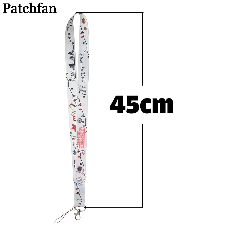Patchfan странные вещи винтажное искусство крутые мужские lanyards ключи в мобильном телефоне ремни Ожерелье держатели карт тесьма A2256