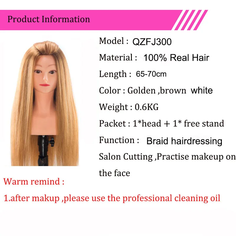 100% Real Hair Mannequins For Sale High Grade Professional Dolls Head For Salon Female Hairdresser Mannequin Head With Shoulder enlarge