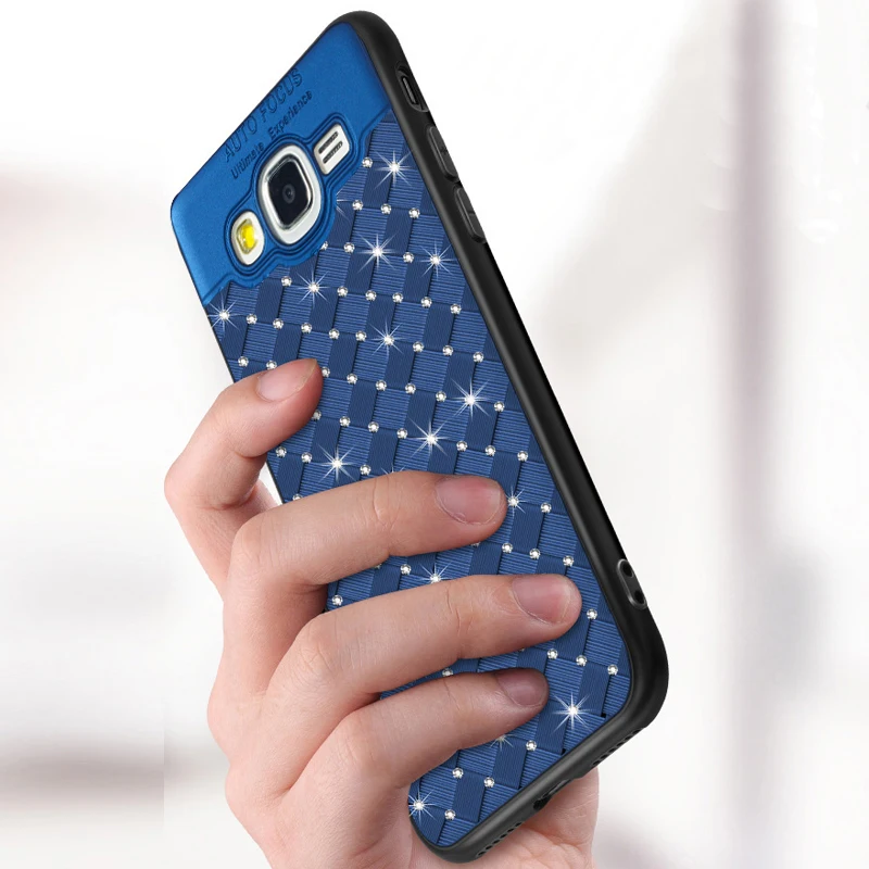 YonLinTan glitter diamond 3D coque cover case For Samsung galaxy j7 2015 j700 on luxury back Phone silicon silicone cases |